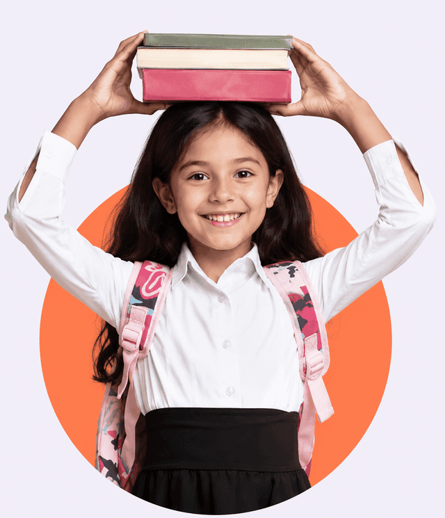 Girl student smiling